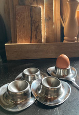 Coquetiers x 4 en inox style